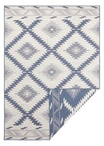 Modro-smetanova preproga za zunanjo uporabo NORTHRUGS Malibu, 80 x 250 cm