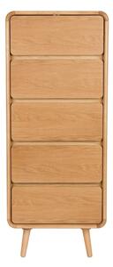 Komoda iz masivnega jesena v naravni barvi 45x112x40 cm Rise – Zuiver