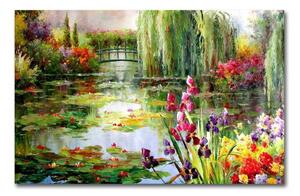 Reprodukcija na platnu Impressionist Garden, 70 x 45 cm