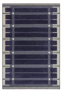 Temno modra/bež ročno tkana volnena preproga 120x170 cm – Asiatic Carpets