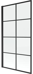 Mexen Alex 1-krilna tuš pregrada 70 x 140 cm, črna mreža fix - 893-070-000-70-77