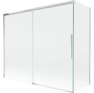 Mexen Rox 2-delna drsna tuš zaslon 180 + 80 x 150 cm, prozoren, krom - 8C9-180-080-01-00