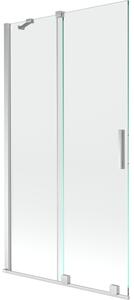 Mexen Velar dvojna drsna tuš zaslon 100 x 150 cm, prozoren, krom - 896-100-000-01-01