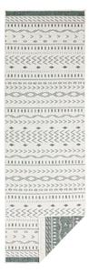 Zeleno-krem zunanja preproga NORTHRUGS Kuba, 80 x 250 cm