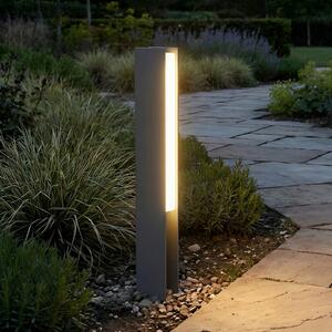 Lucande LED-svetilka za podnožje Teerk, višina 50 cm, antracit, IP65, Črna, Aluminij, Sodobni