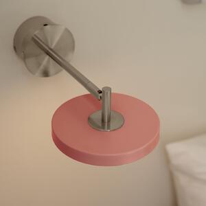 UMAGE LED-stenna svetilka Asteria Short, roza, jeklo, neposredna napeljava, zatemnjen, Roza / rosé, spalnica, Kovina, Dizajn