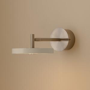 UMAGE LED-stenna svetilka Asteria Short, siva, jeklo, neposredna napeljava, zatemnjen, Siva, spalnica, Kovina, Dizajn
