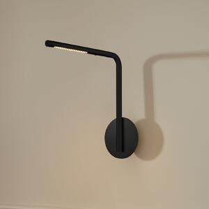 UMAGE LED-stenna svetilka Omni Pivot, črna, z možnostjo zatemnitve, zatemnjen, Črna, spalnica, Aluminij, Dizajn