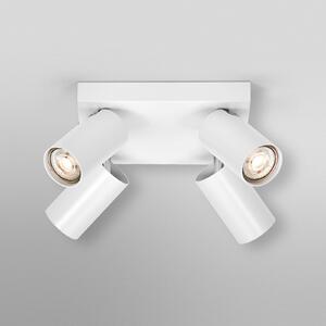 OSRAM stropni reflektor OCTAGON PLATE, bel, 4-svetilni, GU10-LED, 927, zatemnjen, Bela, Dnevna soba / jedilnica, Kovina, Sodobni