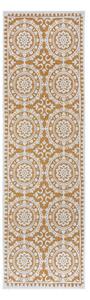 Oker/bela zunanja preproga 80x250 cm Jardin – NORTHRUGS