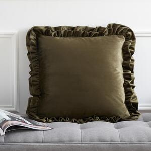 Žametna okrasna blazina 43x43 cm Velvet Double Frill – Catherine Lansfield