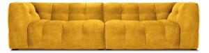 Rumena žametna zofa Windsor & Co Sofas Vesta, 280 cm