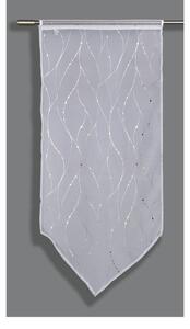 Bela prosojna zavesa 120x60 cm Voile - Gardinia