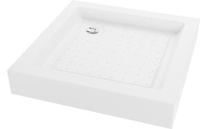 Mexen Rio kvadratni tuš kad 80 x 80 cm, bel - 45108080