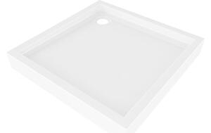 Mexen Flow+ kvadratna tuš kad 70 x 70 cm, bel sijaj - 46S107070H