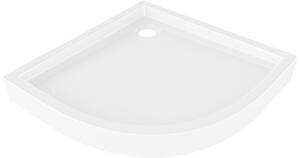 Mexen Flow+ polkrožni tuš kad 80 x 80 cm, bel sijaj - 46Q108080H