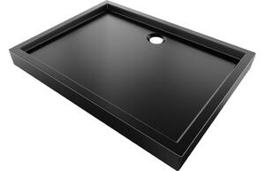 Mexen Flow+ pravokotni tuš kad 100 x 90 cm, črna mat - 46R709010H