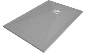 Mexen Stone+ Pravokotni kompozitni tuš kad 120 x 100 cm, sivo-beton - 44611012
