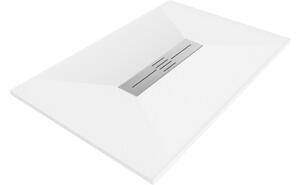 Mexen Toro pravokotni tuš kad SMC 100 x 80 cm, bela - 43108010