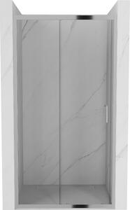 Mexen Apia drsna pršna vrata 90 cm, prozorna, krom - 845-090-000-01-00