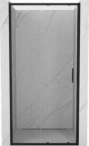 Mexen Exo drsna tuš vrata 105 cm, prosojna, črna - 8151-105-000-70-00
