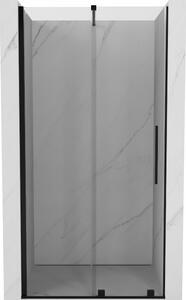 Mexen Velar drsna vrata za prho 120 cm, prozorna, črna - 871-120-000-01-70