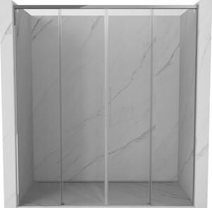 Mexen Rox Duo drsna vrata za prho 180 cm, prozorno, kromirano - 8C2-180-002-01-00