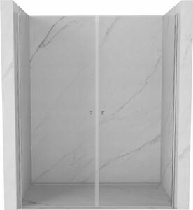 Mexen Pretoria Dvojna vrata tuša nihajna 140 cm, prozorna, krom - 852-140-000-02-00