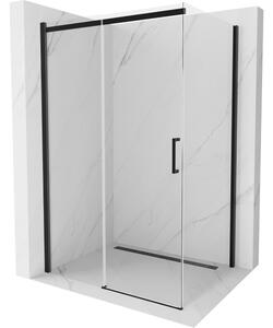 Mexen Omega premična tuš kabina 100 x 70 cm, prozorna, črna - 825-100-070-70-00