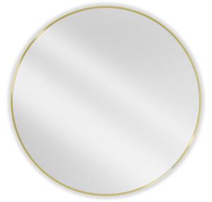 Mexen Loft okroglo kopalniško ogledalo 100 cm, zlati okvir - 9850-100-100-000-50