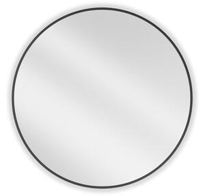 Mexen Loft okroglo kopalniško ogledalo 80 cm, črn okvir - 9850-080-080-000-70