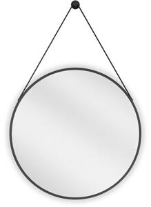 Mexen String okroglo kopalniško ogledalo 60 cm, črn okvir - 9854-060-060-000-70