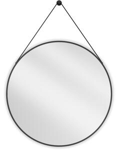 Mexen String okroglo kopalniško ogledalo 80 cm, črn okvir - 9854-080-080-000-70