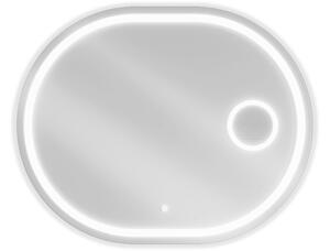 Mexen Umba kopalniško ogledalo z osvetlitvijo z kozmetičnim ogledalom 80 x 60 cm, LED 6000K, proti pari - 9822-080-060-611-00