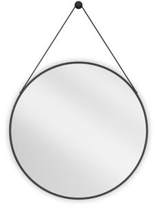 Mexen String okroglo kopalniško ogledalo 70 cm, črn okvir - 9854-070-070-000-70