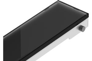 Mexen Flat MGB maska za linijski odtok 80 cm, črno steklo - 1026080