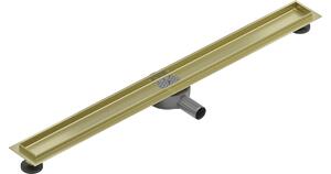 Mexen Flat 360° vrtljiv korpus za linearni odtok 90 cm, zlati brušen - 1A40090