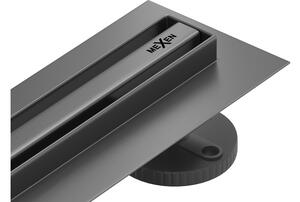 Mexen Flat 360° Slim rotacijski linearni odtok 50 cm, gun gray brušeni - 1E41050