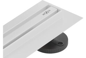Mexen Flat 360° Slim vrtljivi linearni odtok 50 cm, bel - 1241050