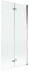 Mexen Mist dvojna tuš stena, desna 90 x 150 cm, prosojna, krom - 8A9-090-002-01-00-P
