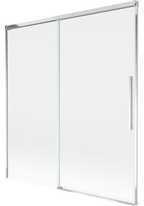 Mexen Rox 2-delna premična kopalniška zavesa 150 x 150 cm, prozorna, krom - 8C9-150-001-01-00