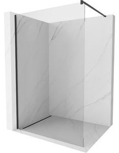Mexen Kioto tuš stena Walk-in 50 x 200 cm, prozorna 8 mm, črna - 800-050-101-70-00