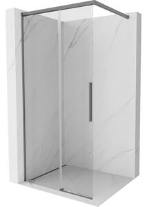 Mexen Rox Tuš stena Walk-in 120 x 200 cm, prozorna 8 mm, gun metal - 8C2-120-003-95-00