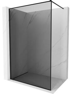 Mexen Kioto-XF tuš stena Walk-in z okvirjem 110 x 202 cm, grafit 10 mm, črna - 800-110-104-70-40-X
