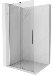 Mexen Velar L drsna tuš stena Walk-in 100 x 200 cm, prozorna 8 mm, krom - 871-100-003-03-01