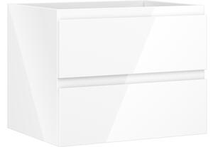 Mexen Orio kopalniška omarica pod umivalnik 60 cm, 2 predala, bela sijaj - 91A10-06047-2-BFF00