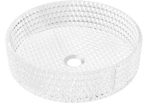 Mexen Aura steklena nadpultna umivalnik 39 x 39 cm, prozorna - 24013900