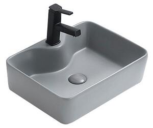 Mexen Eva pultna umivalnik 48 x 37 cm, svetlo siva mat - 21424961