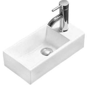 Mexen Inez levo pomivalno korito nad pultom 40 x 20 cm, bela - 21484000L