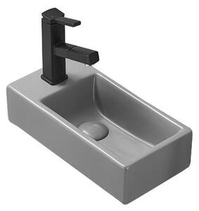 Mexen Inez nadpultni umivalnik desni 40 x 20 cm, svetlo siva mat - 21484061R